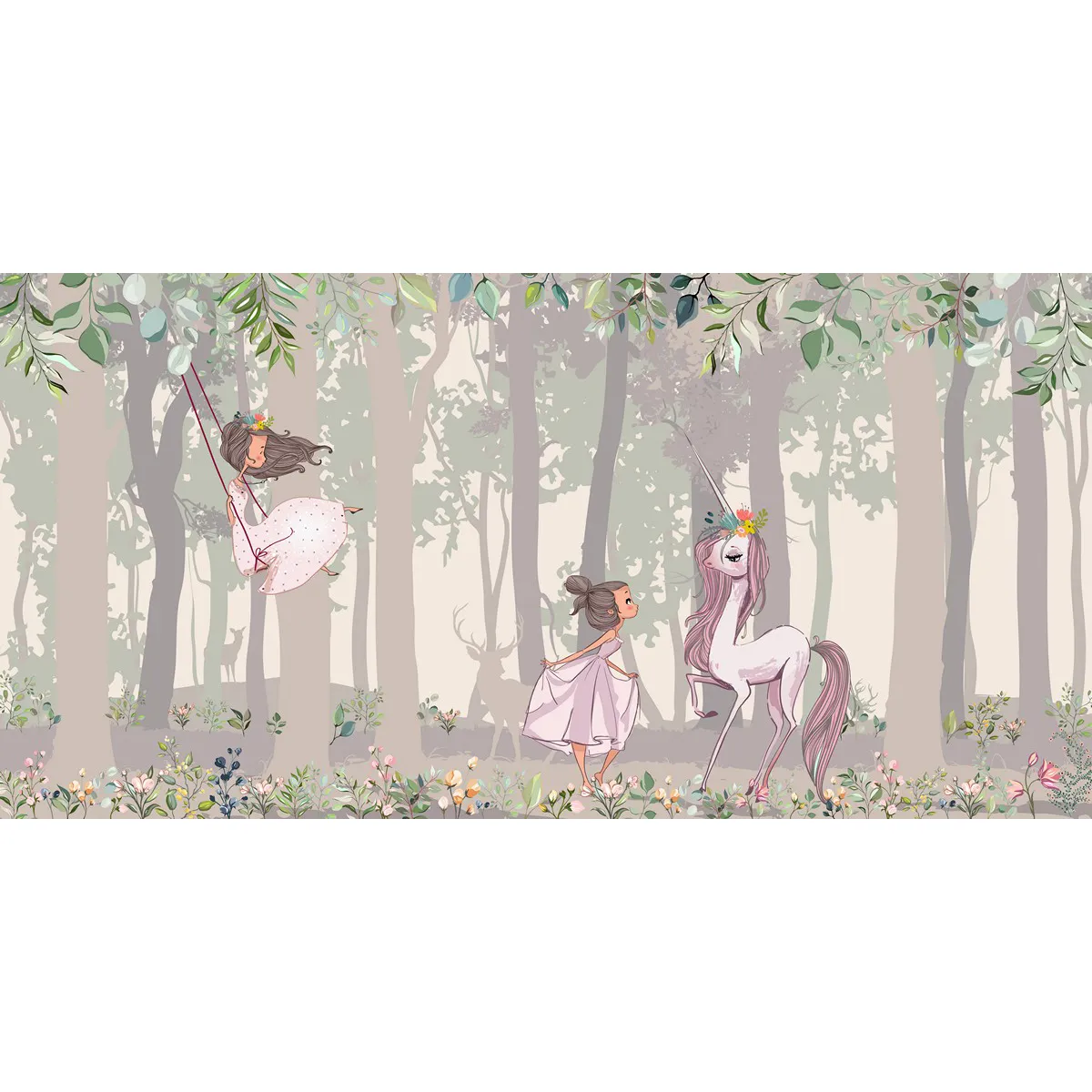 Дизайнерские фотообои рулонные Citydecor Princess 6 на флизелиновой основе 300x150 см 