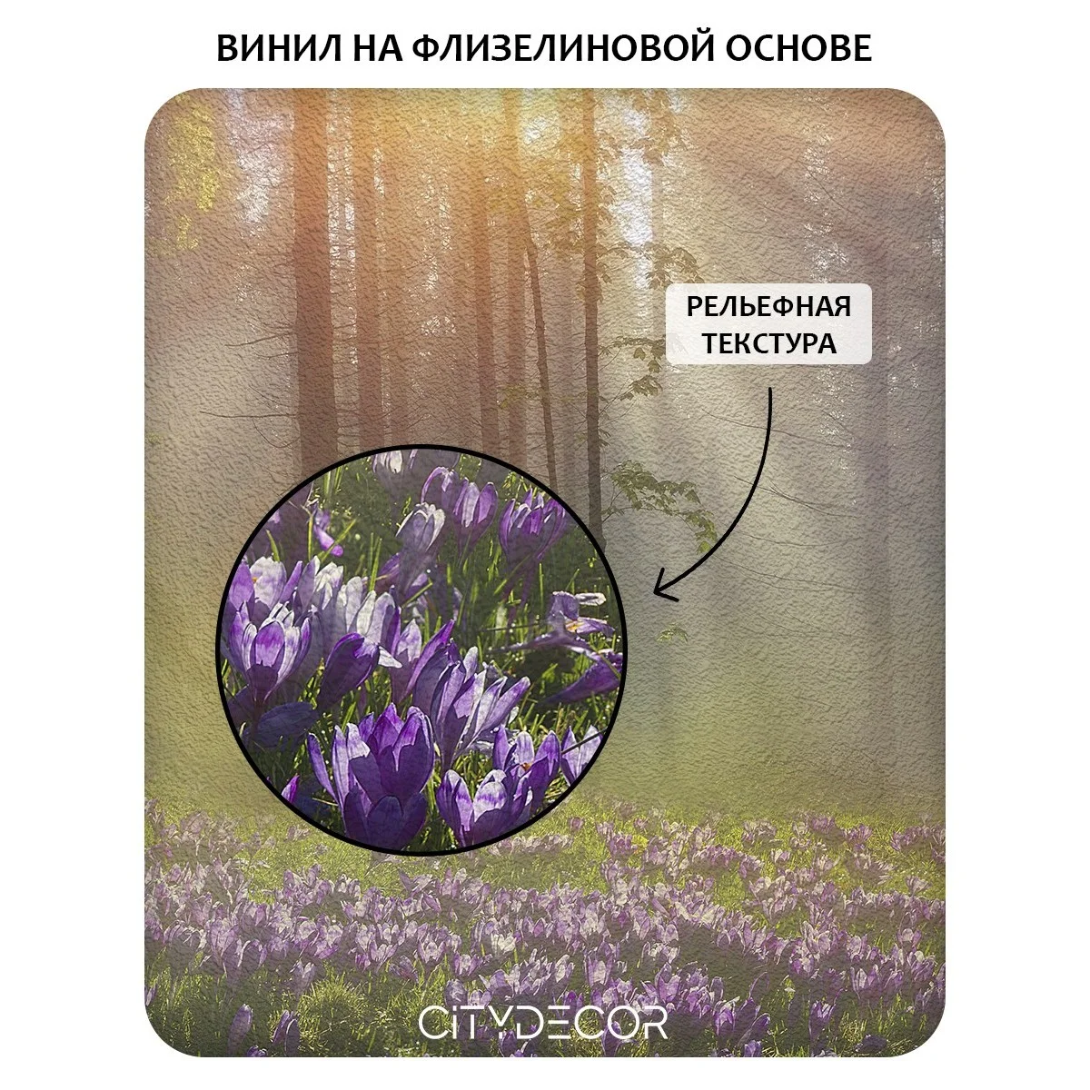 Фотообои рулонные Citydecor Природа 39 на флизелиновой основе 300x150 см