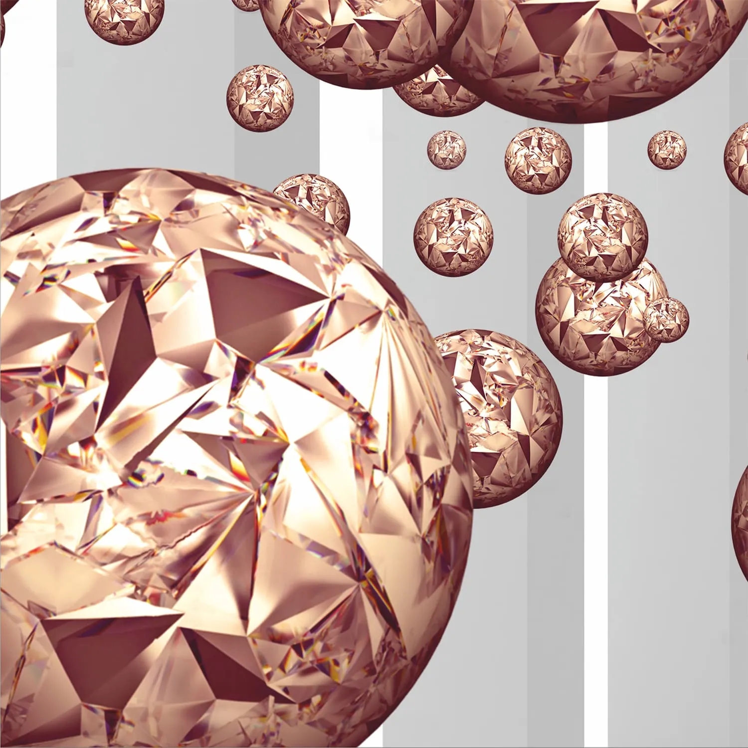 Фотообои рулонные Citydecor Шары 3D на флизелиновой основе 300x150 см