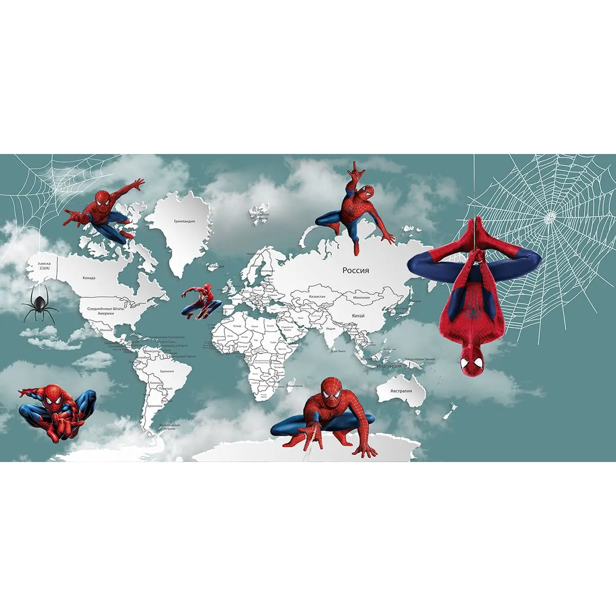 Дизайнерские фотообои рулонные Citydecor Superhero Spider-Man 2 на флизелиновой основе 300x150 см