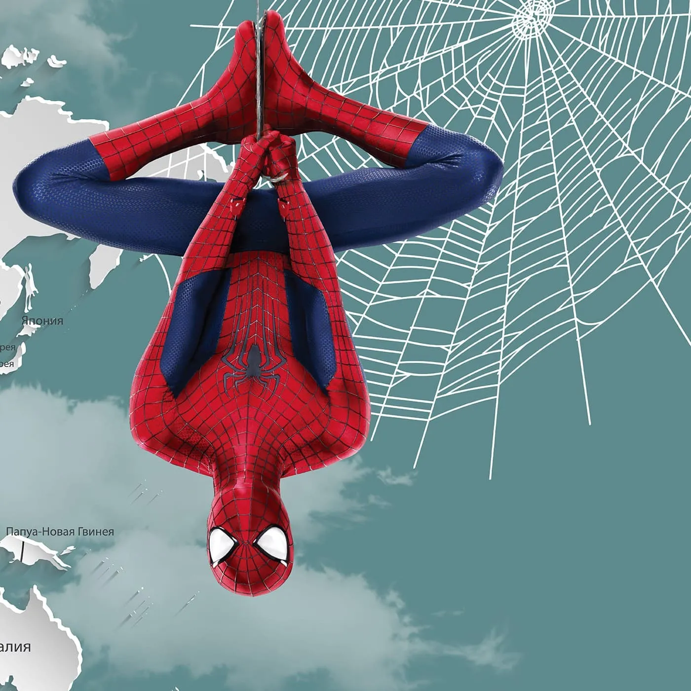 Дизайнерские фотообои рулонные Citydecor Superhero Spider-Man 2 на флизелиновой основе 300x150 см