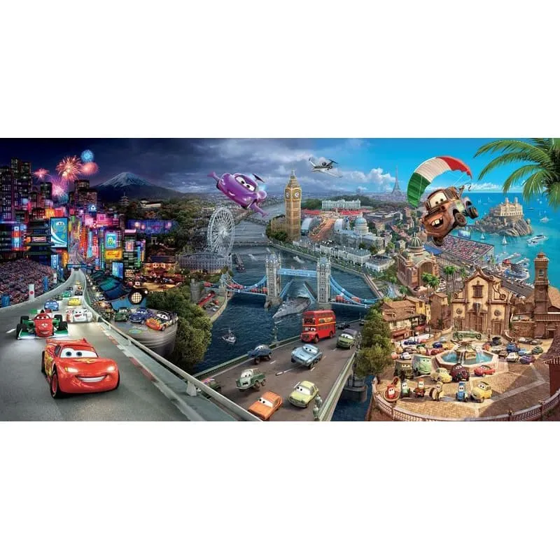 Фотообои рулонные Citydecor Тачки панорама на флизелиновой основе 300x150 см