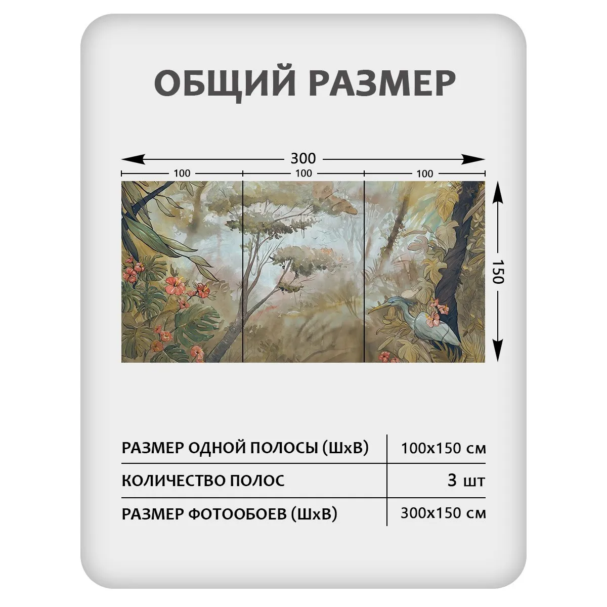 Фотообои рулонные Citydecor Таинственный лес 19 на флизелиновой основе 300x150 см