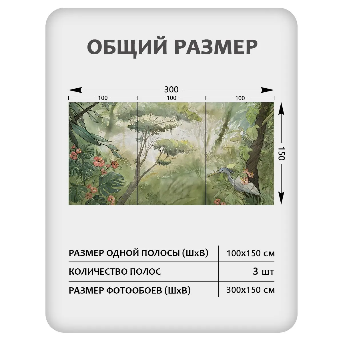 Фотообои рулонные Citydecor Таинственный лес 20 на флизелиновой основе 300x150 см