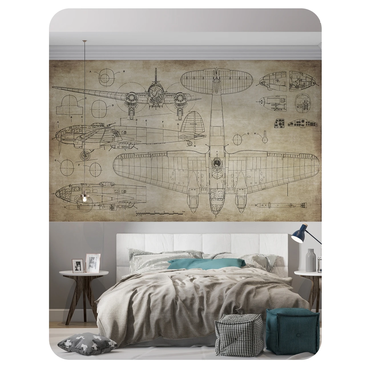 Фотообои рулонные Citydecor Technic 15 на флизелиновой основе 300x150 см