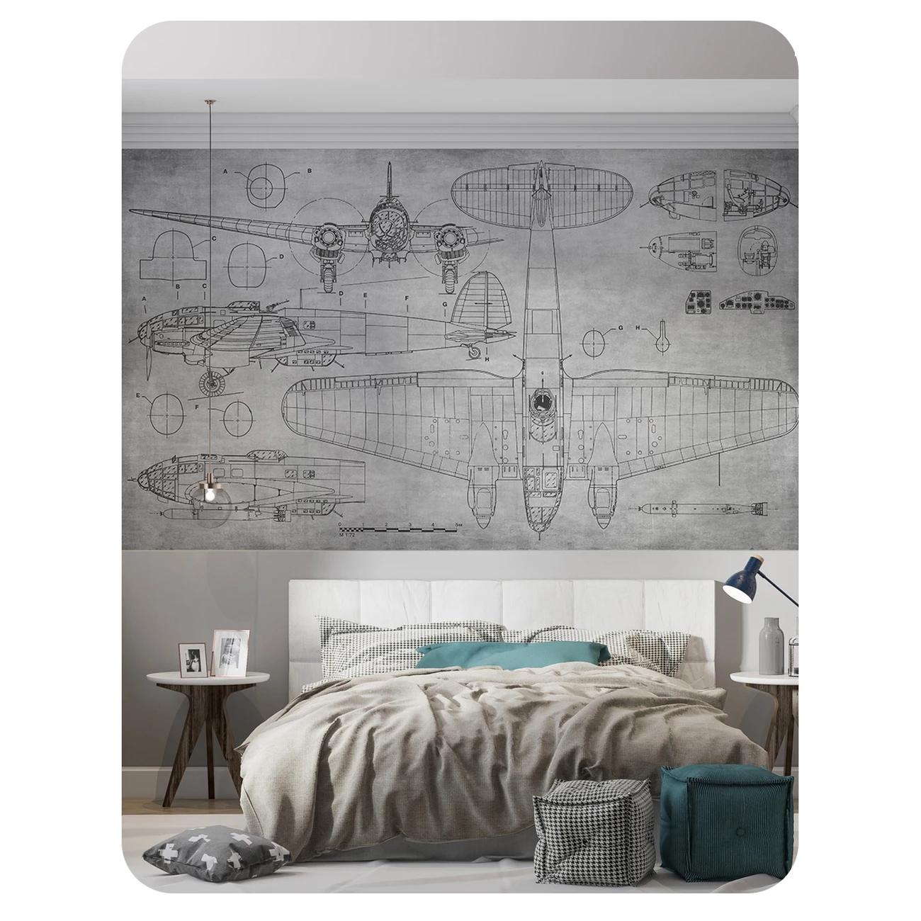 Фотообои рулонные Citydecor Technic 16 на флизелиновой основе 300x150 см