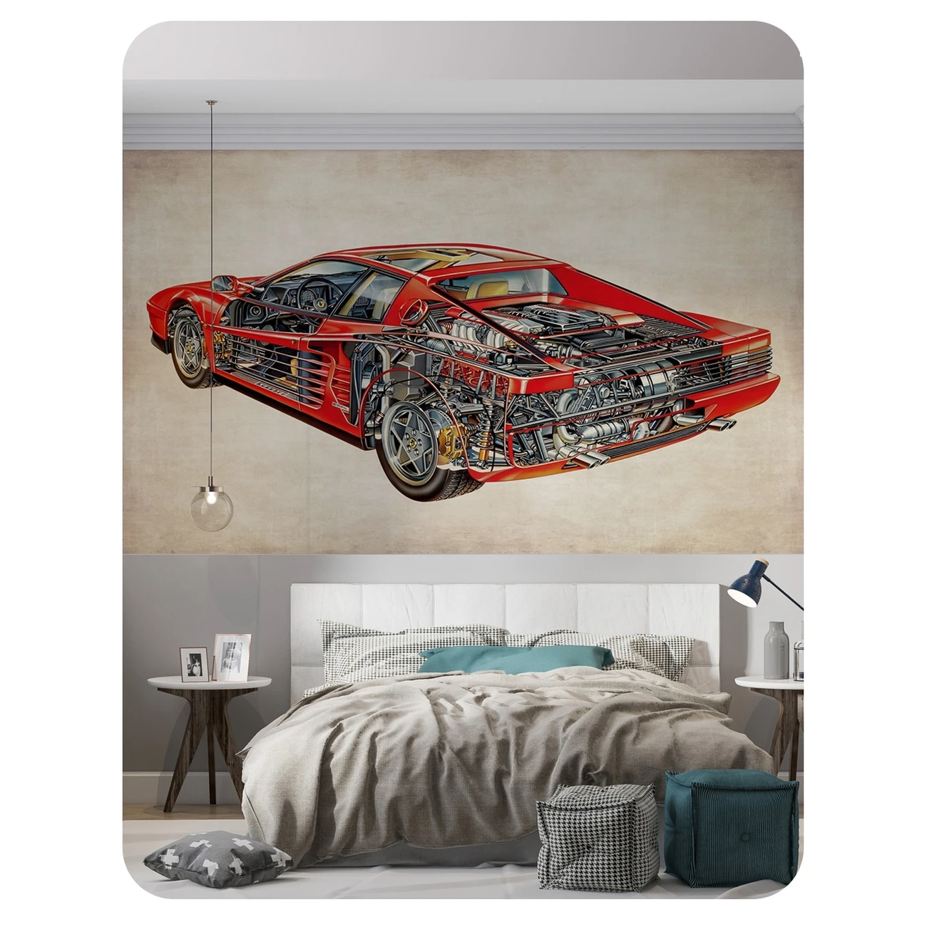 Фотообои рулонные Citydecor Technic 32 на флизелиновой основе 300x150 см