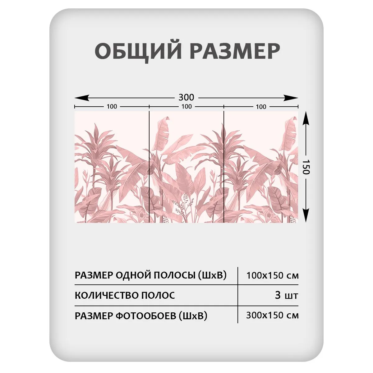 Фотообои рулонные Citydecor Знойные тропики 27 на флизелиновой основе 300x150 см