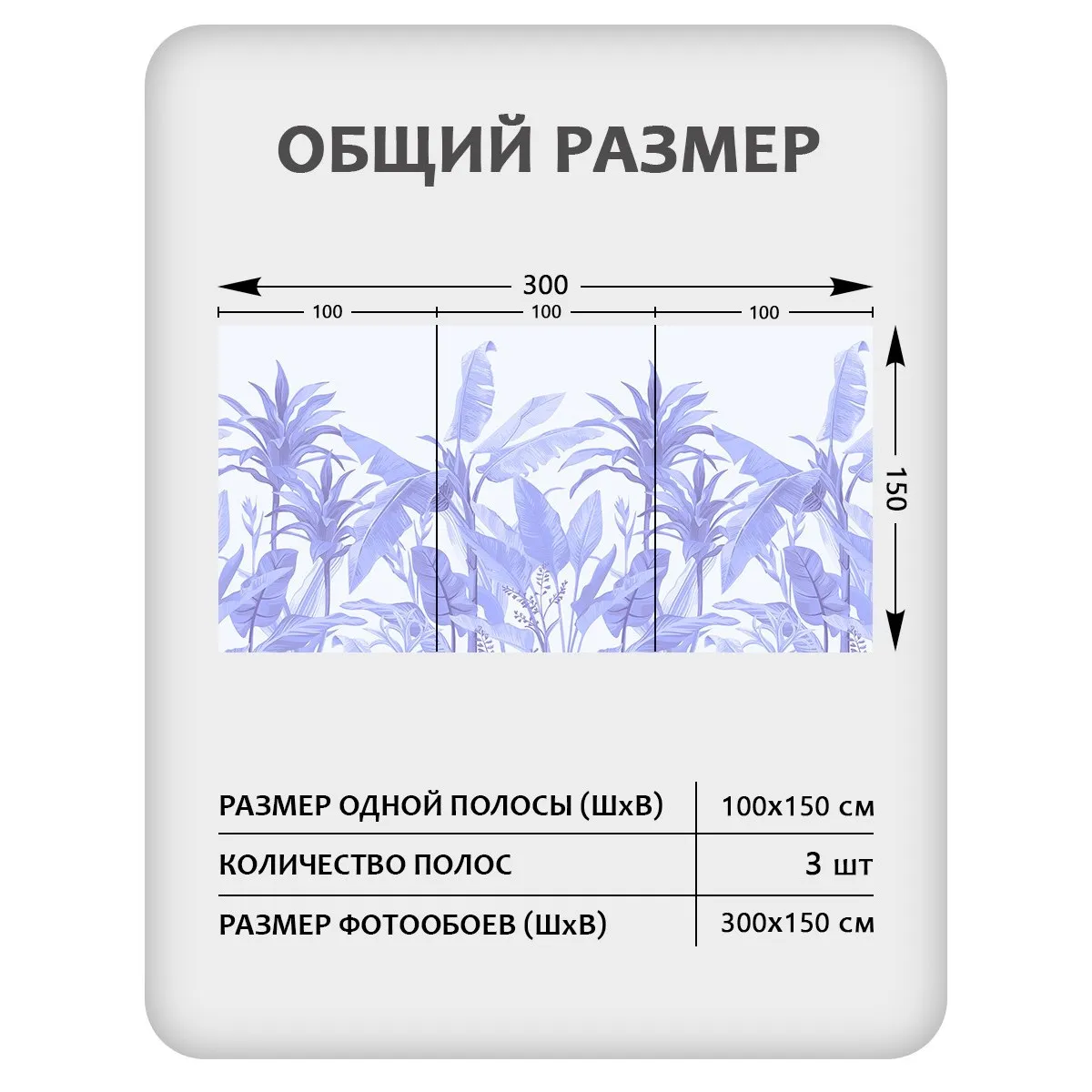 Фотообои рулонные Citydecor Знойные тропики 28 на флизелиновой основе 300x150 см