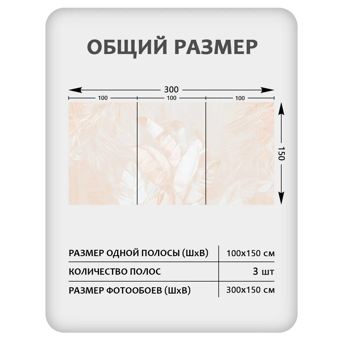 Фотообои рулонные Citydecor Знойные тропики 31 на флизелиновой основе 300x150 см