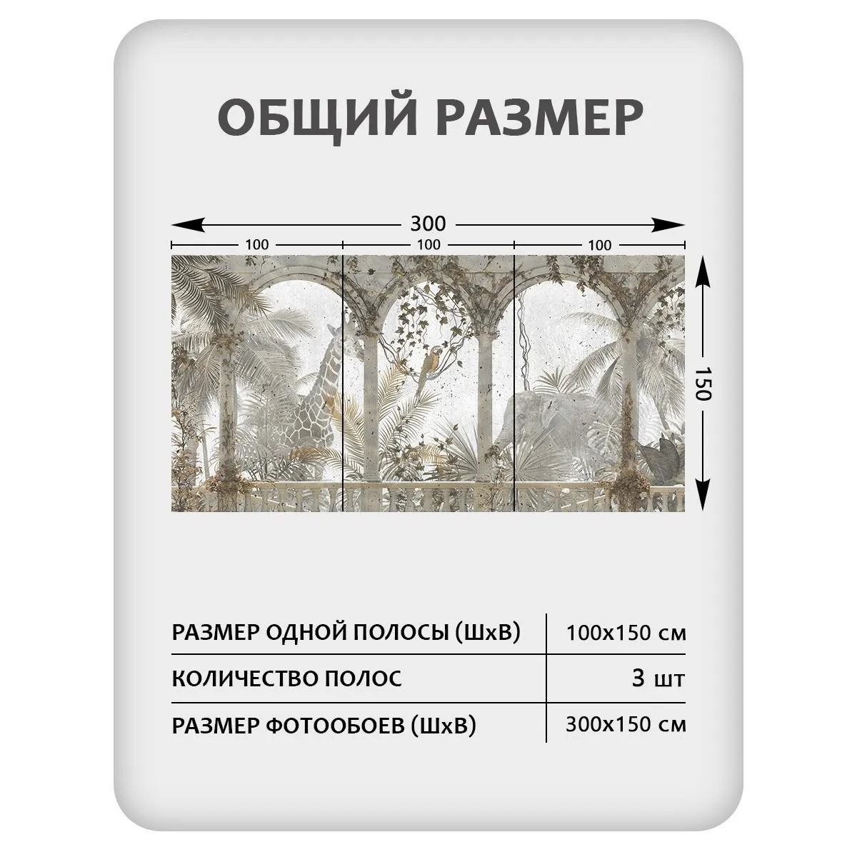 Фотообои рулонные Citydecor Знойные тропики 35 на флизелиновой основе 300x150 см