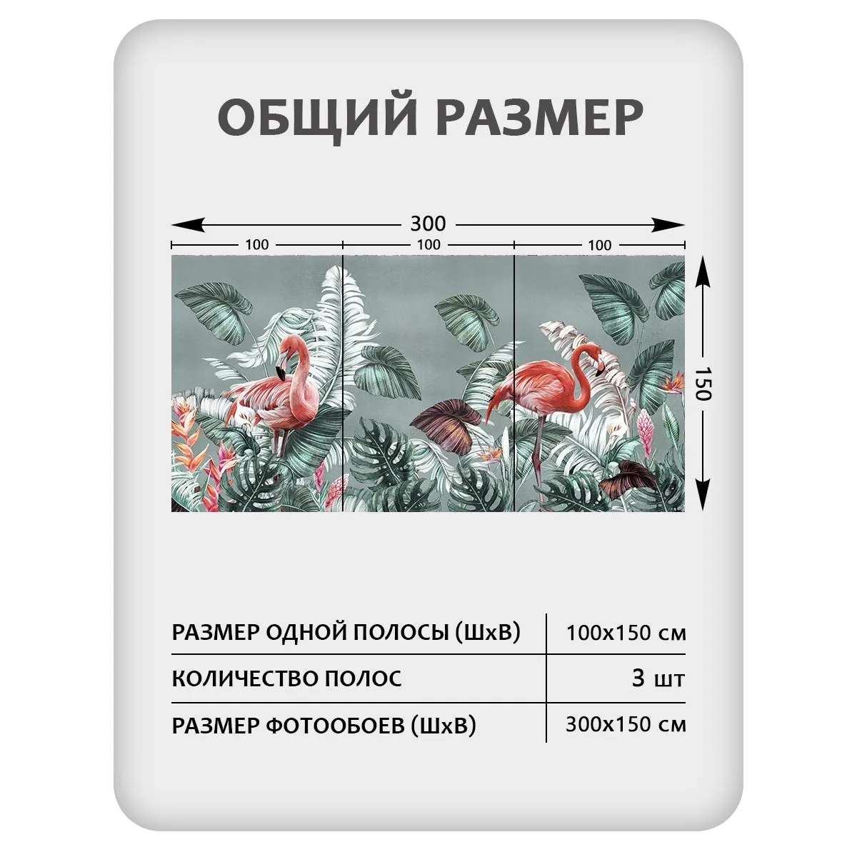 Фотообои рулонные Citydecor Знойные тропики 40 на флизелиновой основе 300x150 см