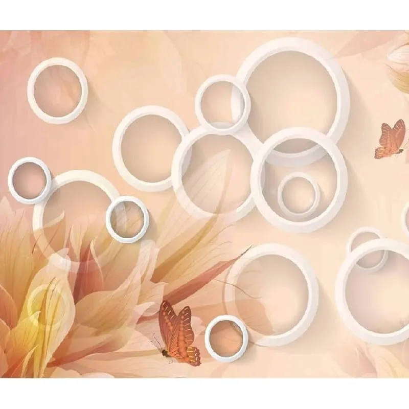 Фотообои рулонные Citydecor Цветочная абстракция 3D на флизелиновой основе 300x254 см