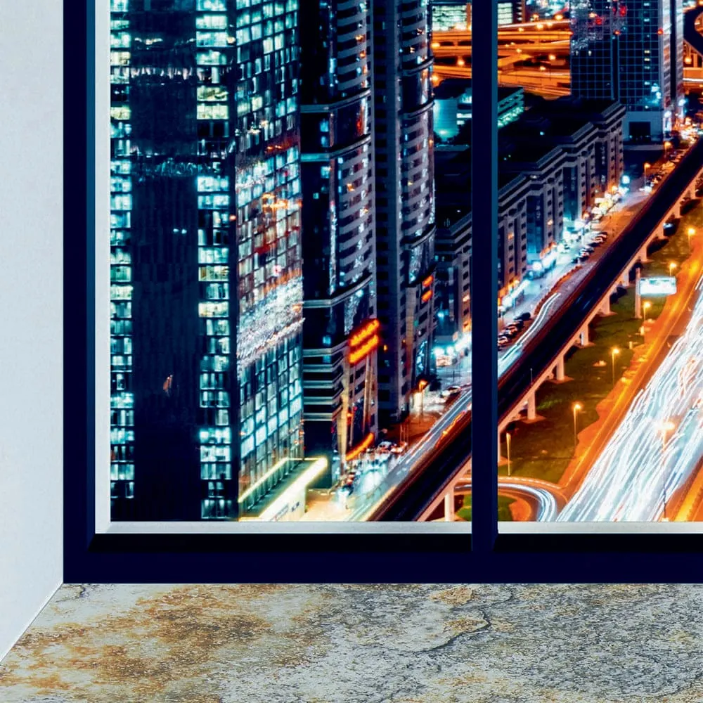 Фотообои рулонные Citydecor Ночной город панорама на флизелиновой основе 300x254 см