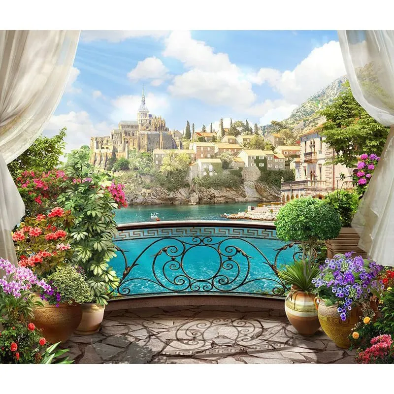 Фотообои рулонные Citydecor Вид из балкона на флизелиновой основе 300x254 см