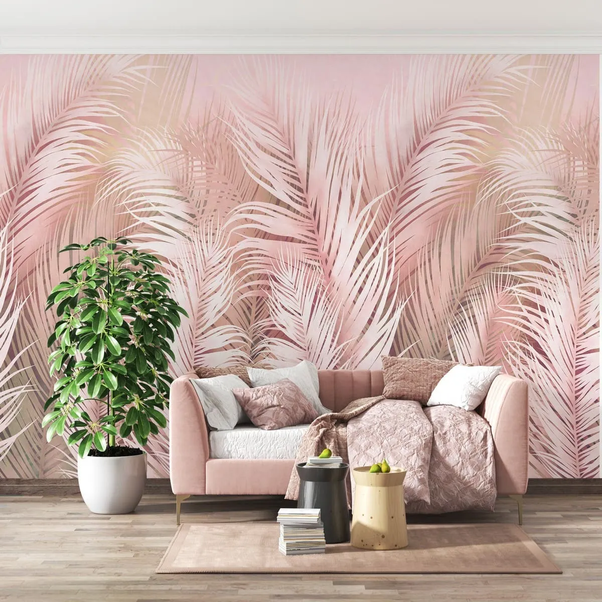 Бесшовное панно Citydecor Пальмовые листья AIR 63 на флизелиновой основе 300x270 см