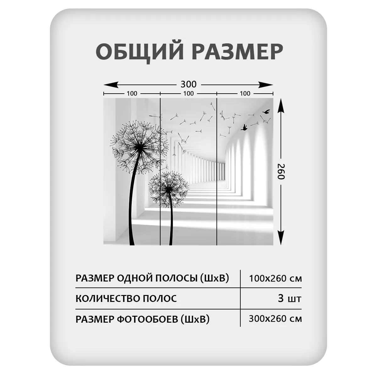 Фотообои рулонные Citydecor Абстракция 441 на флизелиновой основе 300x260 см