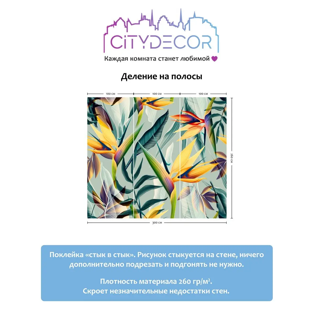 Фотообои рулонные Citydecor Абстракция 67 на флизелиновой основе 300x260 см