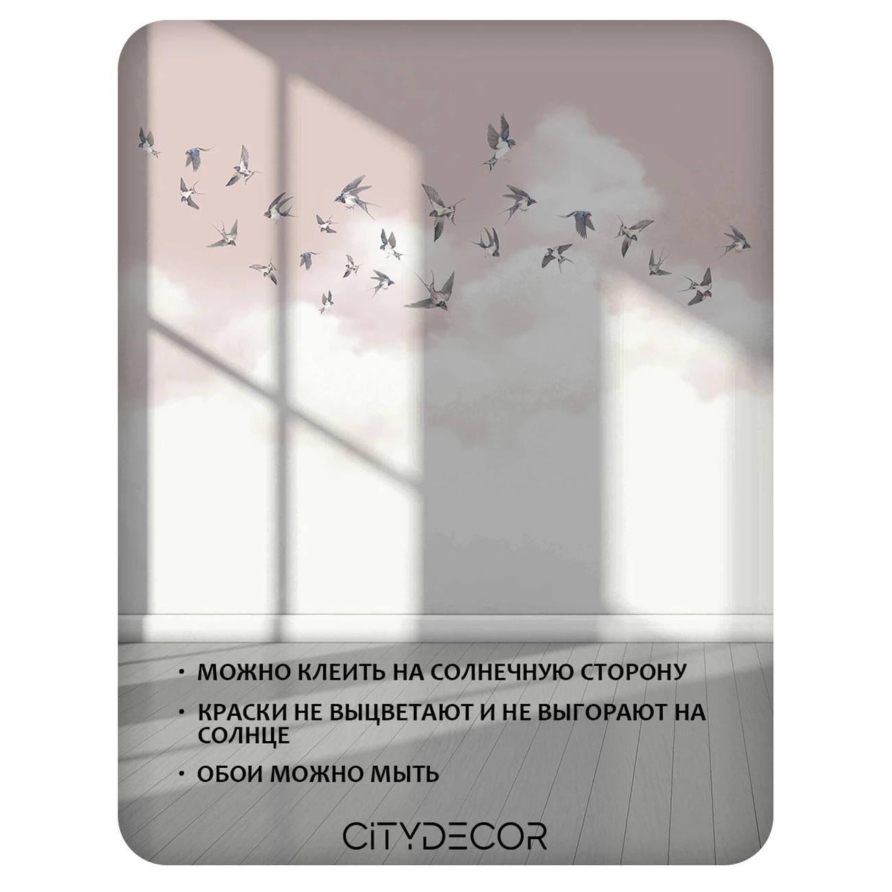 Фотообои рулонные Citydecor Air 12 на флизелиновой основе 300x260 см