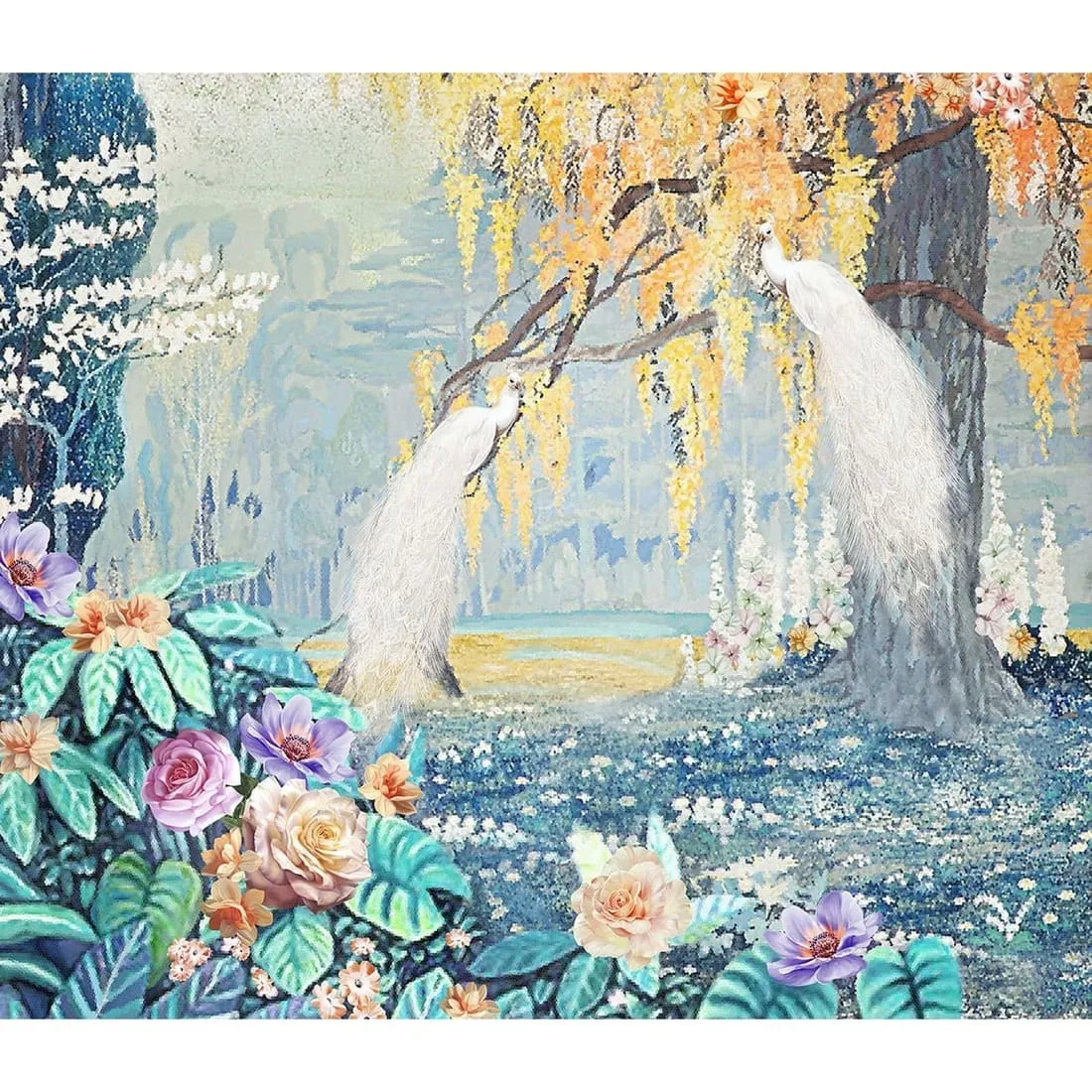 Бесшовное панно Citydecor Животные и Птицы 33 на флизелиновой основе 300x270 см