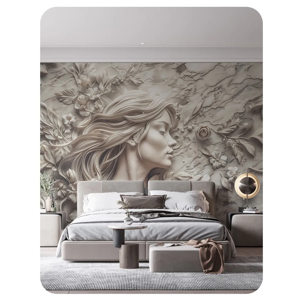 Фотообои рулонные Citydecor Барельеф 3D 2 на флизелиновой основе 300x260 см