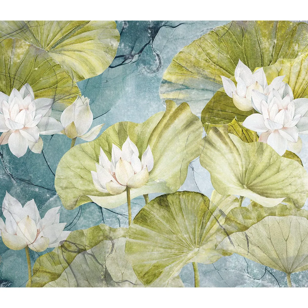 Бесшовные дизайнерские фотообои Citydecor Blossom 10 на флизелиновой основе 300x270 см