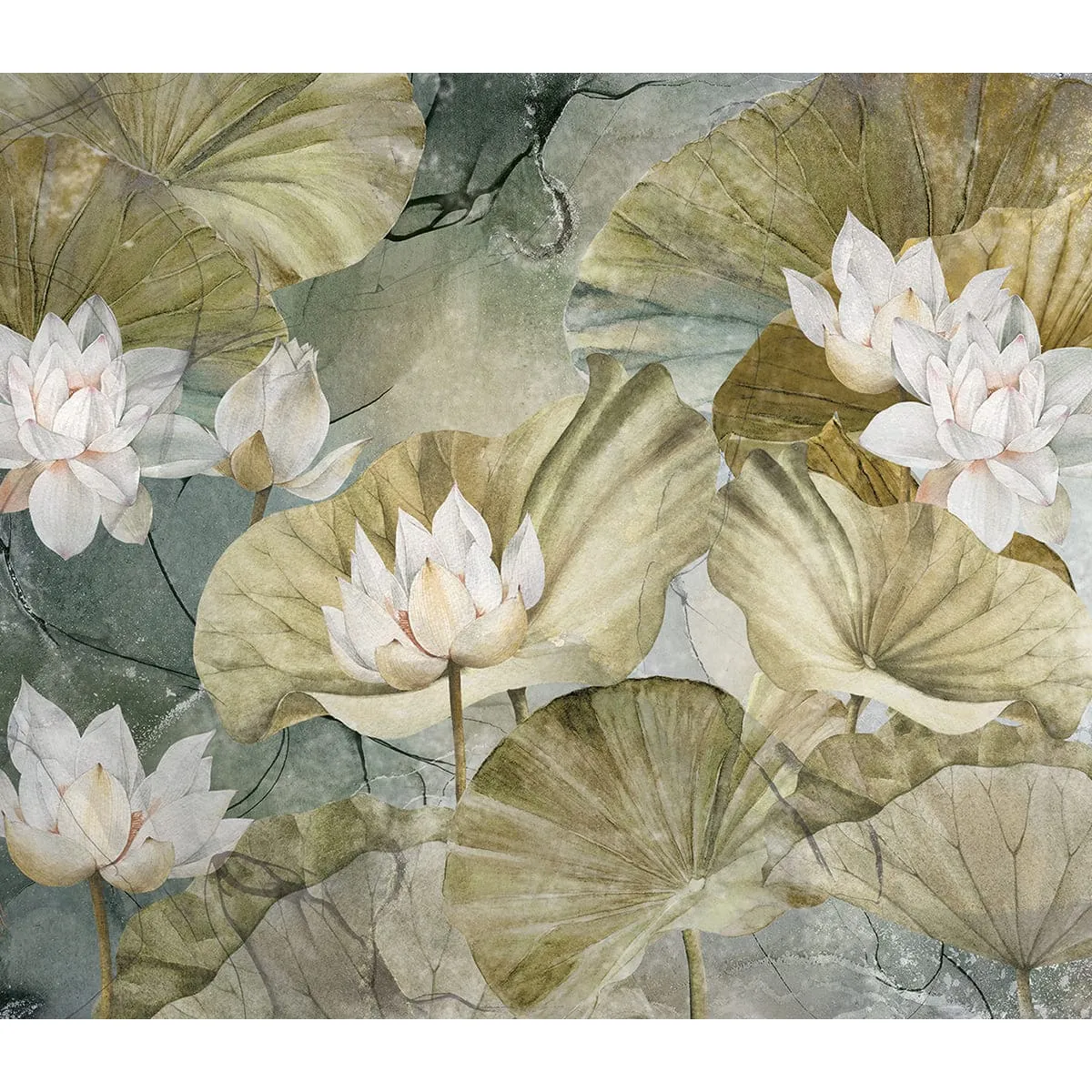 Бесшовное дизайнерское панно Citydecor Blossom 15 на флизелиновой основе 300x270 см