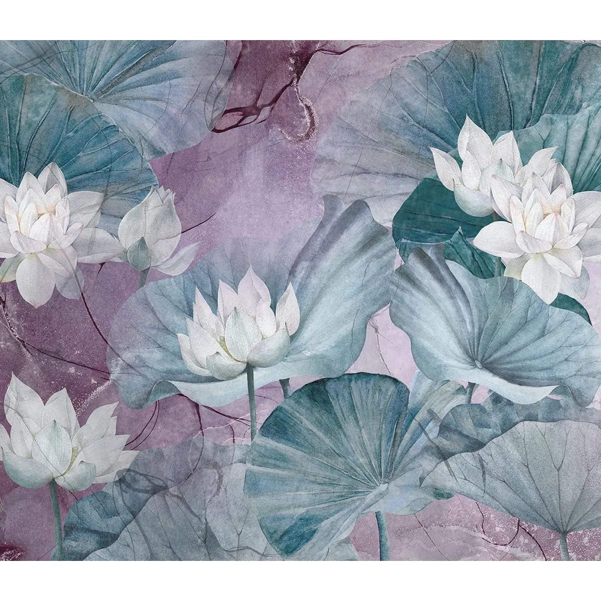 Бесшовное дизайнерское панно Citydecor Blossom 17 на флизелиновой основе 300x270 см