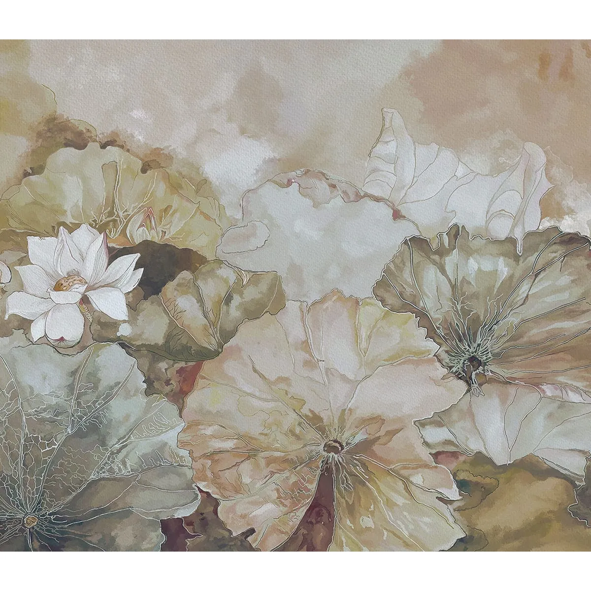 Дизайнерские фотообои рулонные Citydecor Blossom 1 на флизелиновой основе 300x260 см