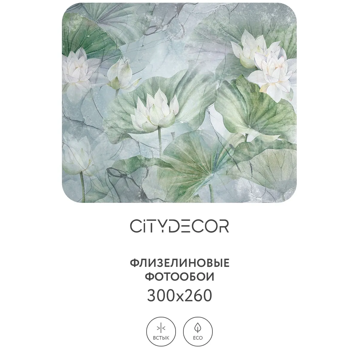 Дизайнерские фотообои рулонные Citydecor Blossom 25 на флизелиновой основе 300x260 см