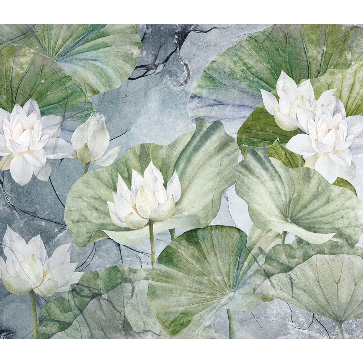 Бесшовное дизайнерское панно Citydecor Blossom 26 на флизелиновой основе 300x270 см