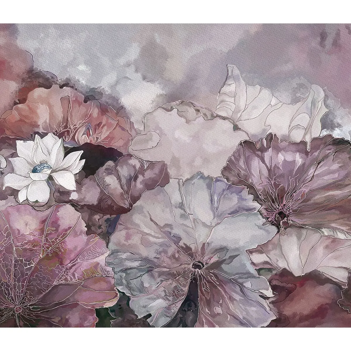 Дизайнерские фотообои рулонные Citydecor Blossom 4 на флизелиновой основе 300x260 см