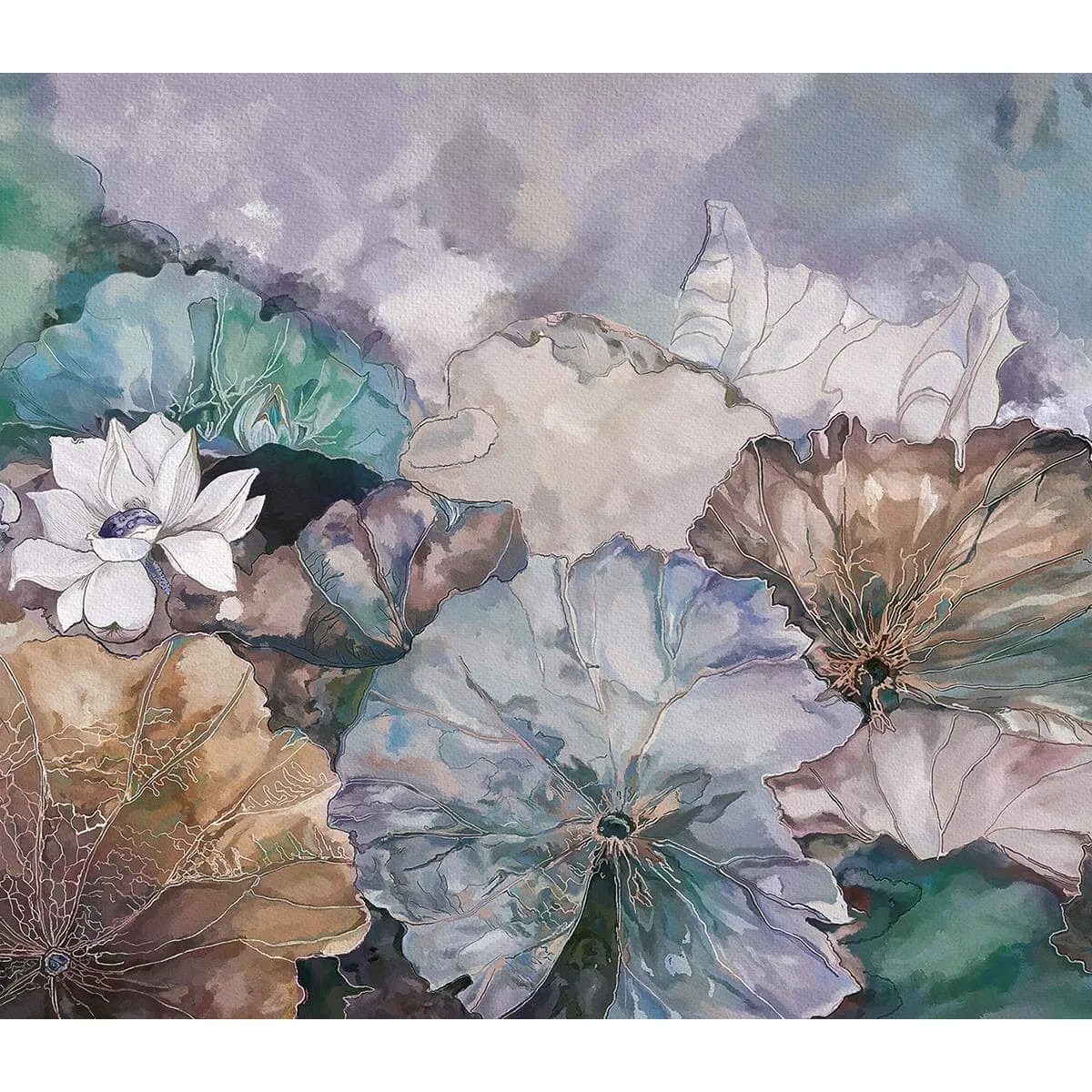 Дизайнерские фотообои рулонные Citydecor Blossom 5 на флизелиновой основе 300x260 см