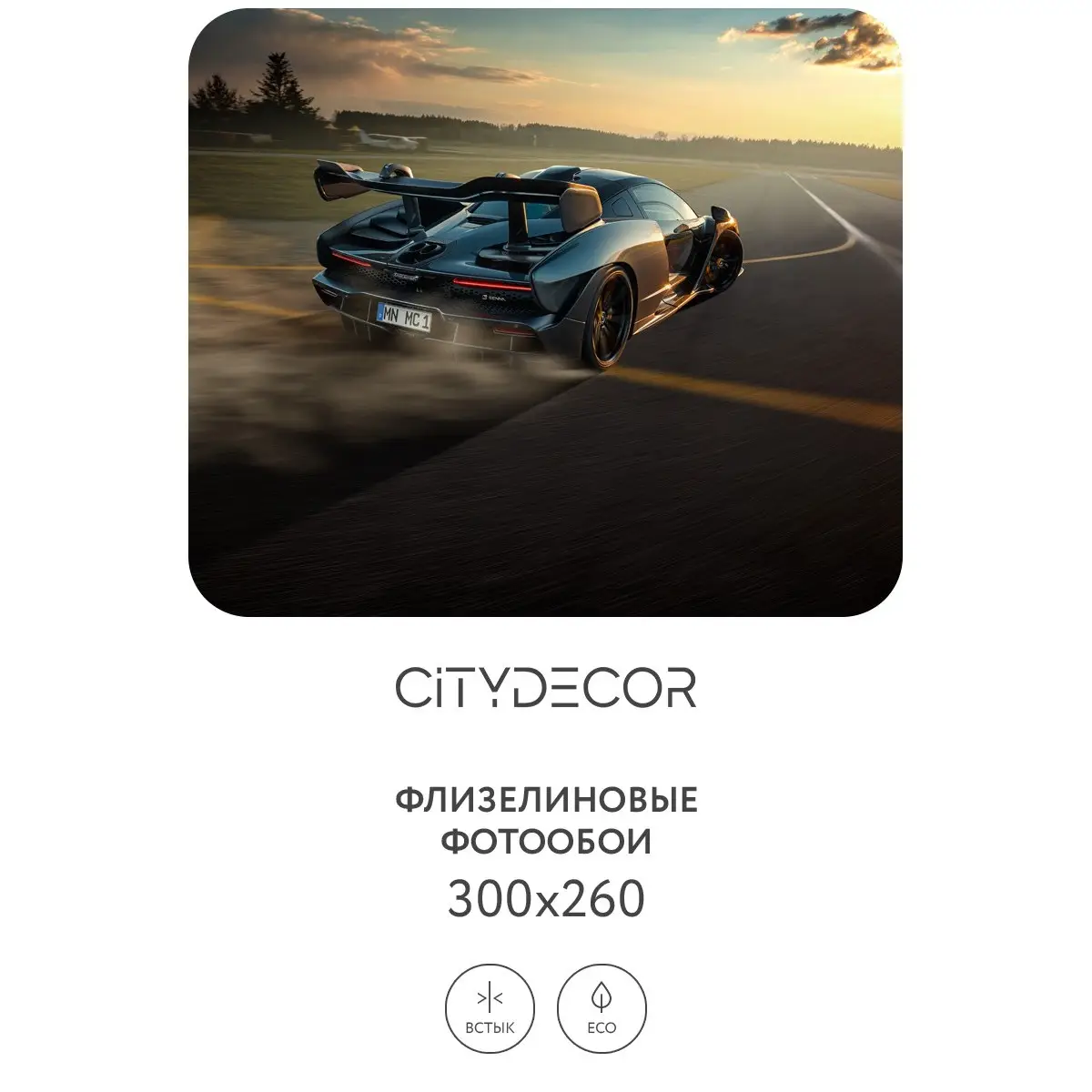 Фотообои рулонные Citydecor Транспорт 8 на флизелиновой основе 300x260 см