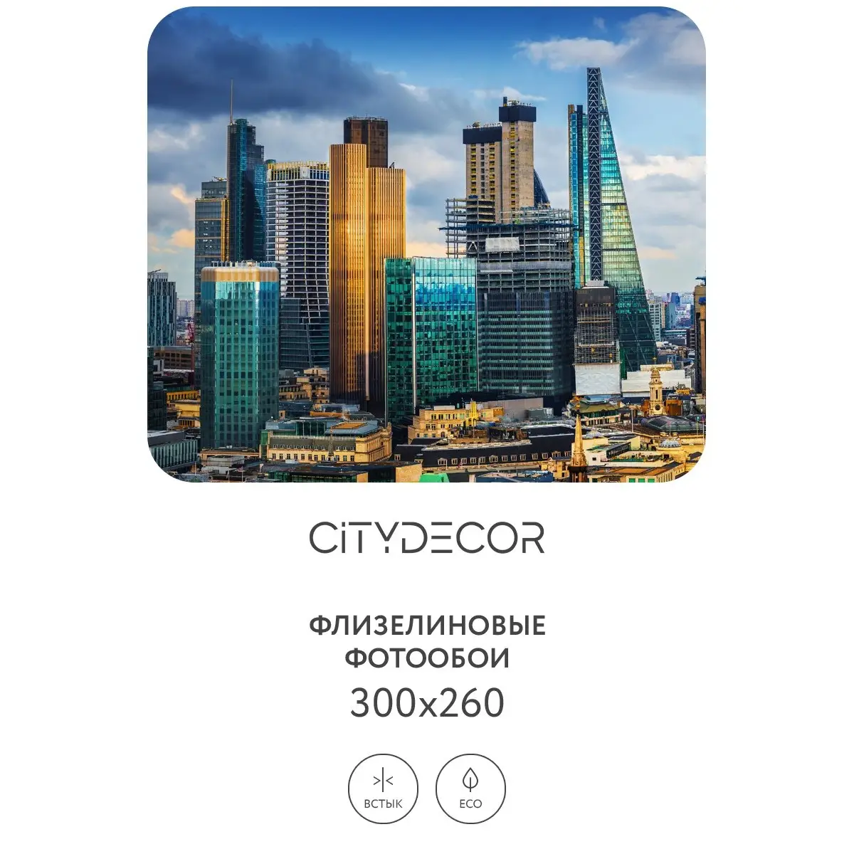 Фотообои рулонные Citydecor Города и Архитектура 57 на флизелиновой основе 300x260 см
