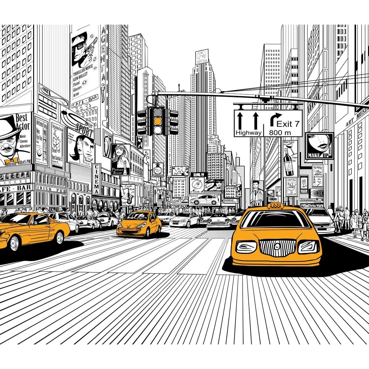 Фотообои рулонные Citydecor Города и Архитектура 91 на флизелиновой основе 300x260 см