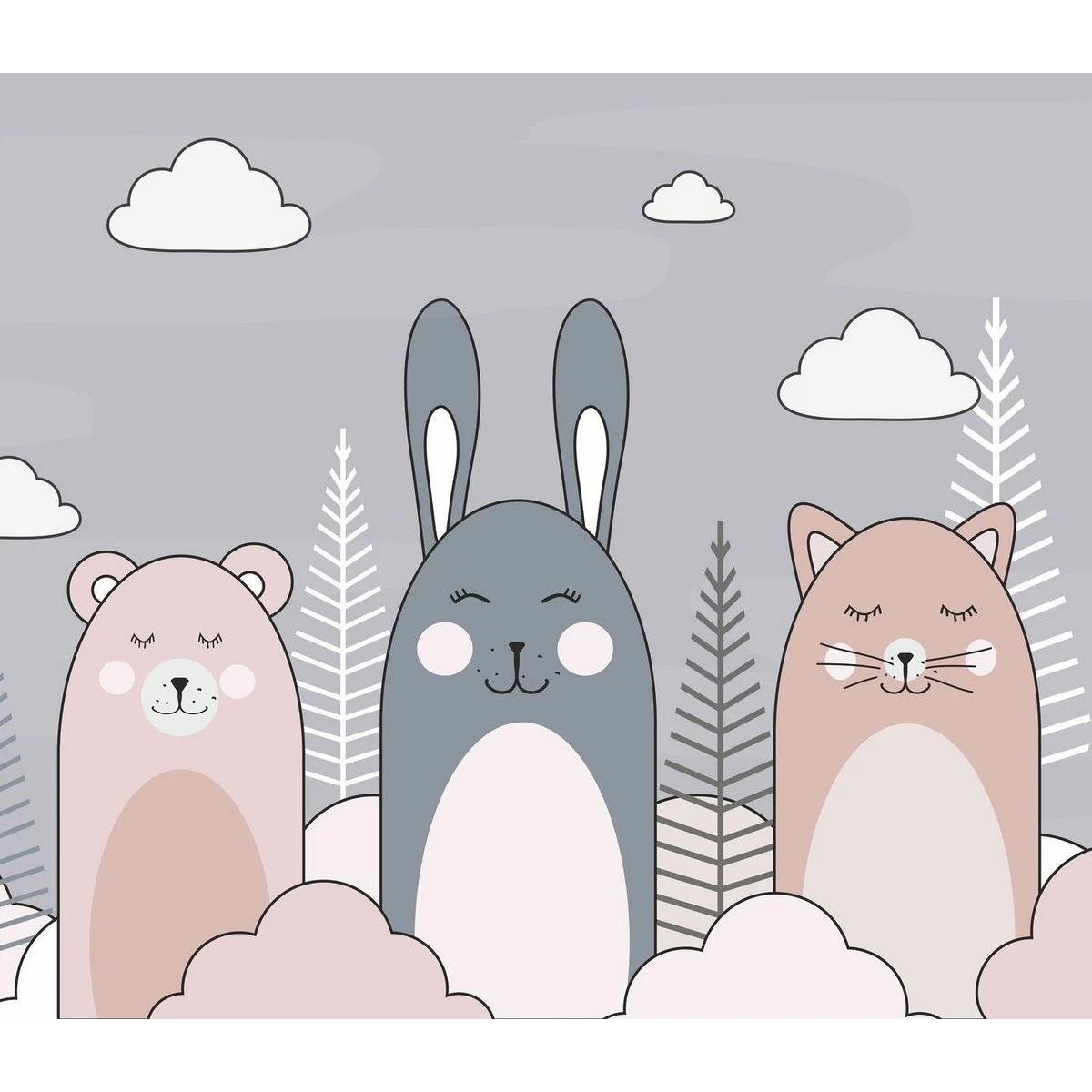 Бесшовное панно Citydecor Cute&Lovely 10 на флизелиновой основе 300x270 см