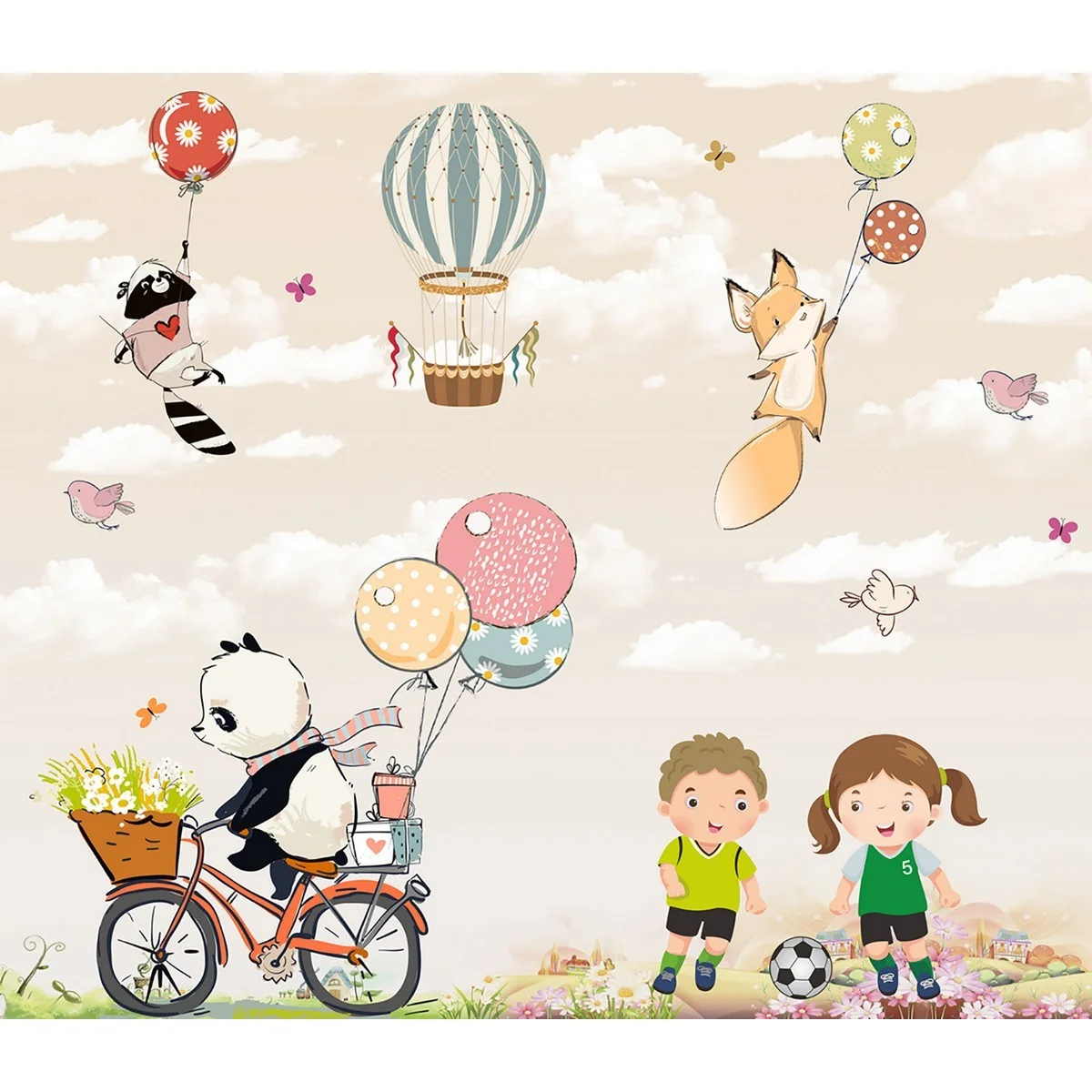 Фотообои рулонные Citydecor Cute&Lovely 14 на флизелиновой основе 300x260 см