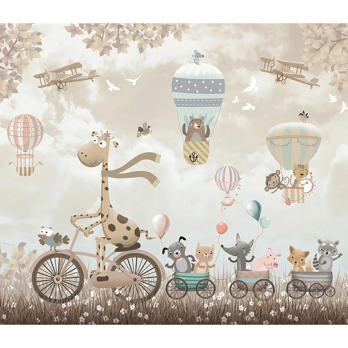 Фотообои рулонные Citydecor Cute&Lovely 17 на флизелиновой основе 300x260 см