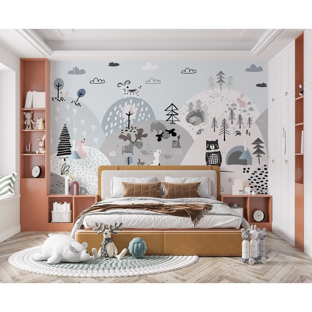 Бесшовное панно Citydecor Детская 102 на флизелиновой основе 300x270 см