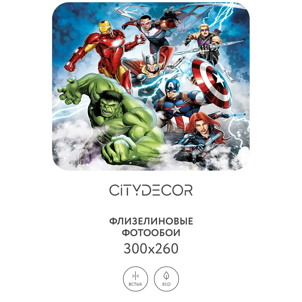 Фотообои рулонные Citydecor Детская 348 на флизелиновой основе 300x260 см