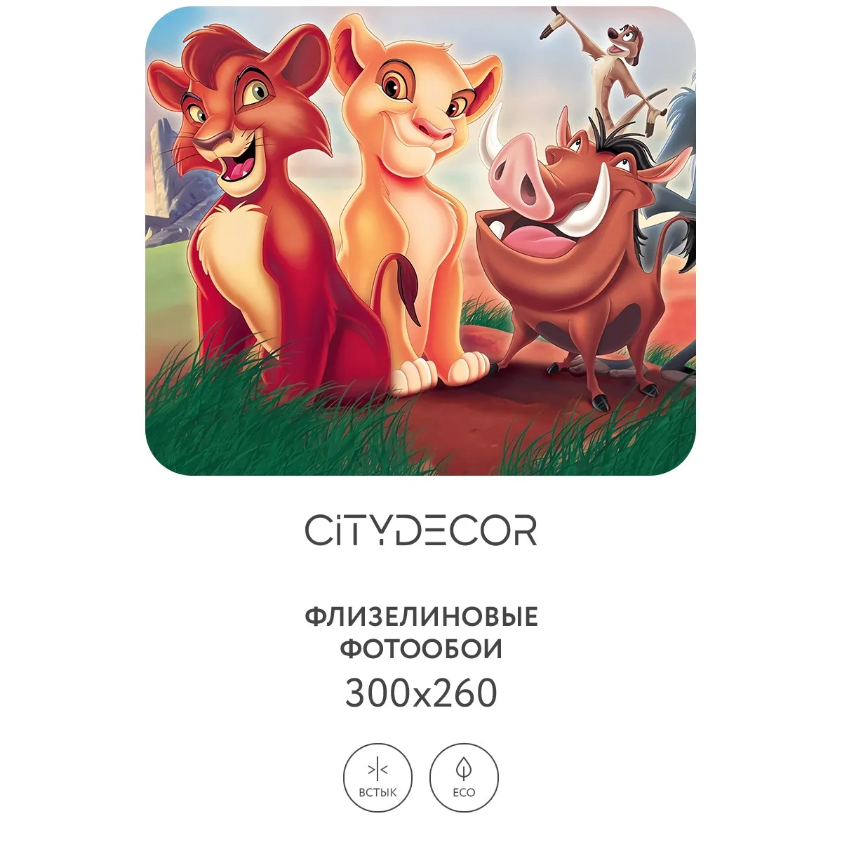 Фотообои рулонные Citydecor Детская 366 на флизелиновой основе 300x260 см