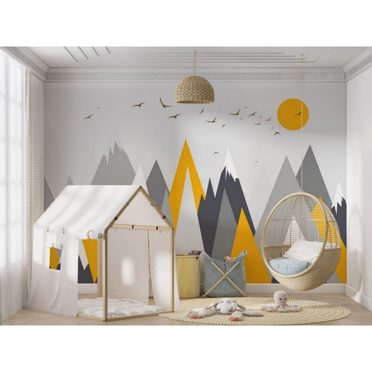 Бесшовное панно Citydecor Детская 54 на флизелиновой основе 300x270 см