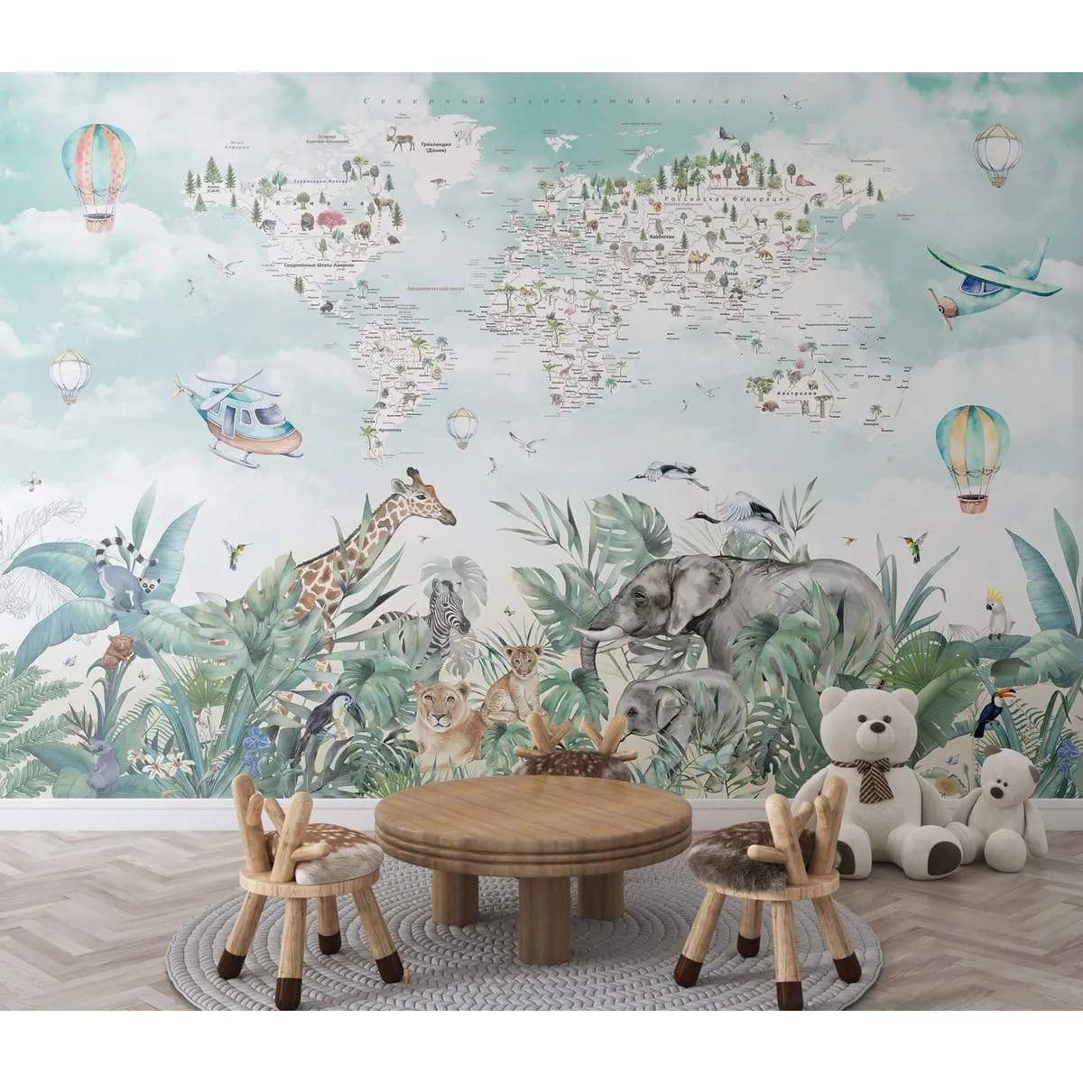 Фотообои рулонные Citydecor Джунгли зовут 18 на флизелиновой основе 300x260 см