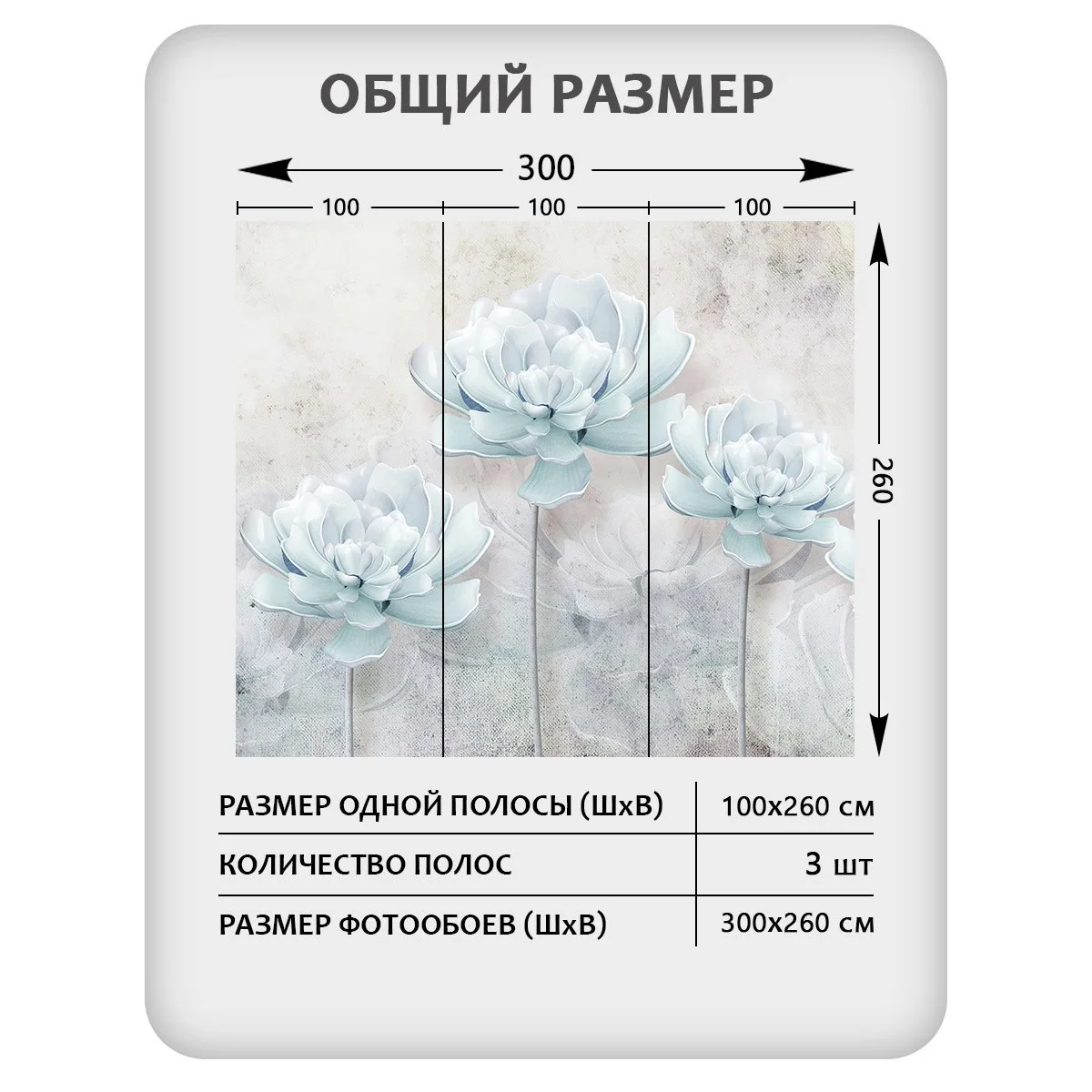 Фотообои рулонные Citydecor Цветы и Растения 39 на флизелиновой основе 300x260 см