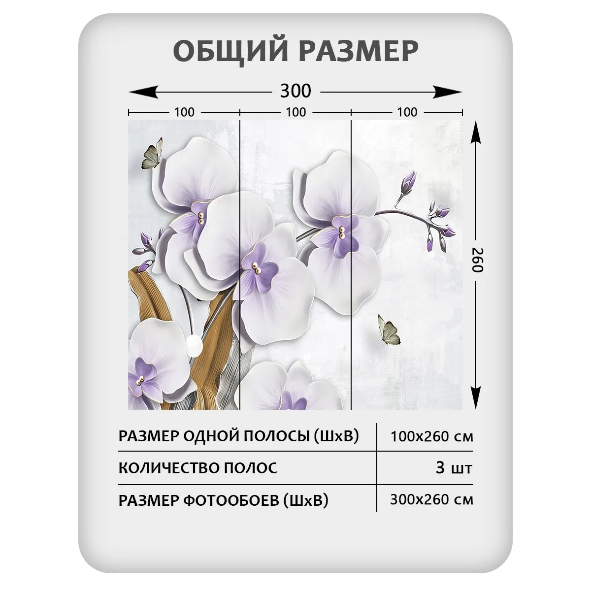 Фотообои рулонные Citydecor Цветы и Растения 42 на флизелиновой основе 300x260 см