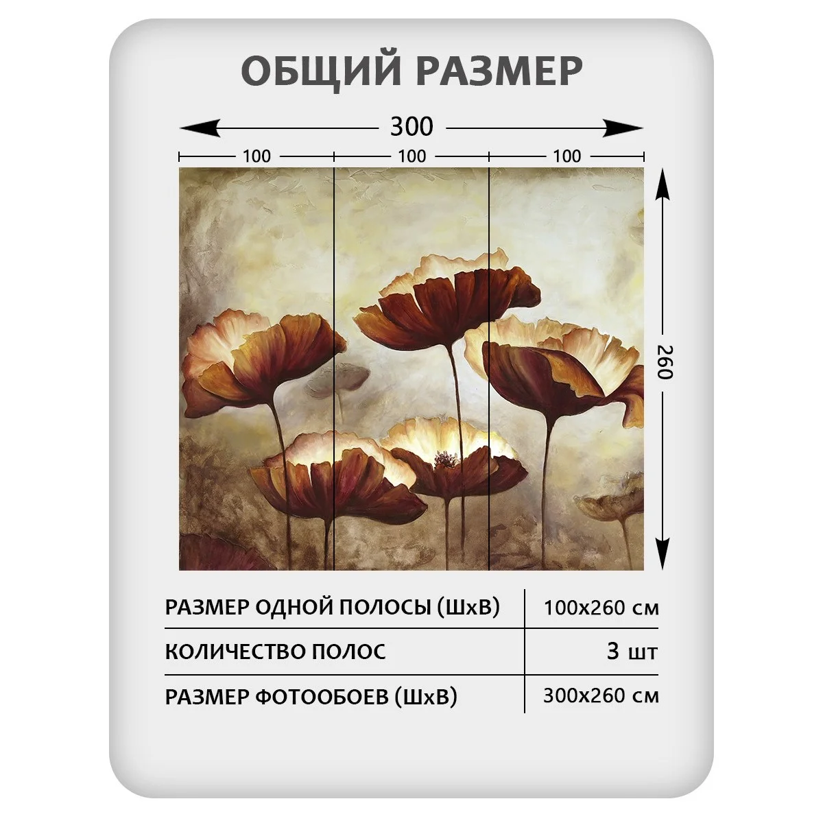 Фотообои рулонные Citydecor Цветы и Растения 79 на флизелиновой основе 300x260 см