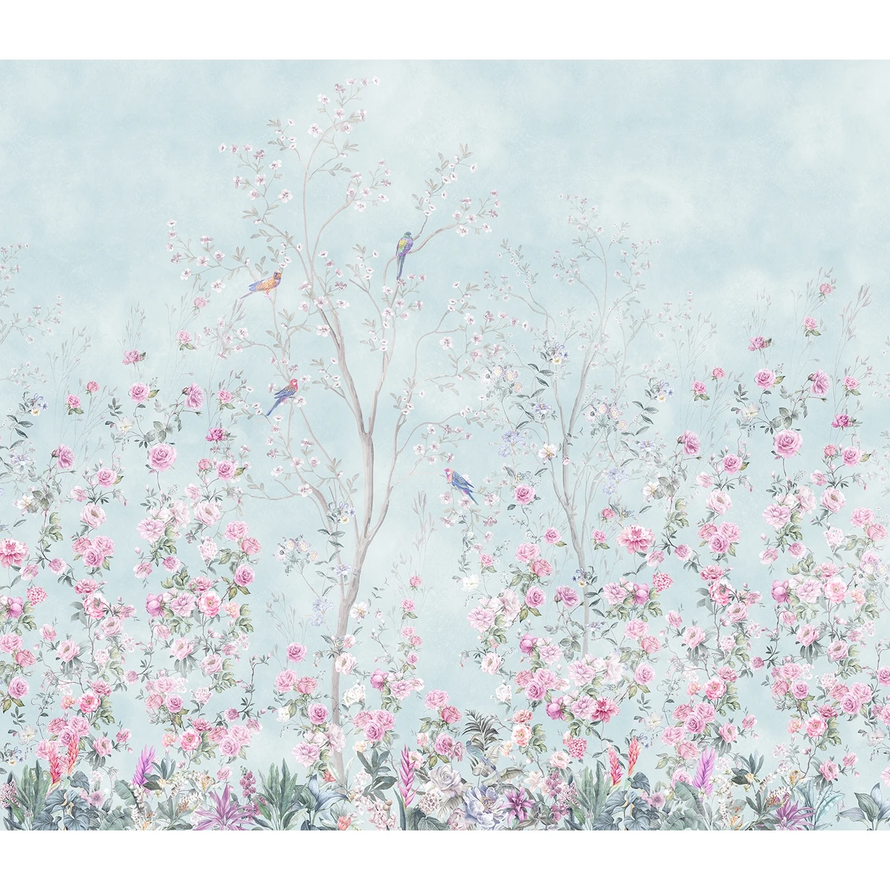 Фотообои рулонные Citydecor Flower town 23 на флизелиновой основе 300x260 см