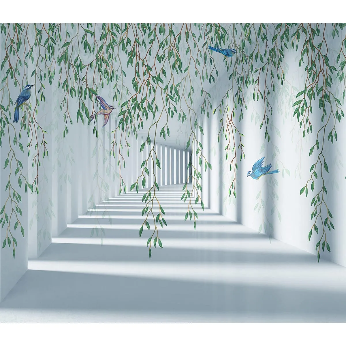 Фотообои рулонные Citydecor Flower Tunnel 3d 2 на флизелиновой основе 300x260 см