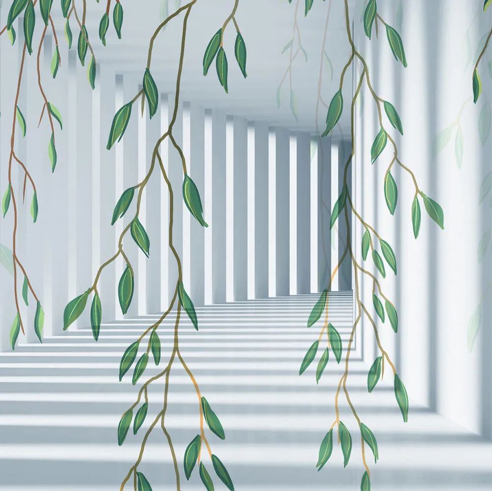 Фотообои рулонные Citydecor Flower Tunnel 3d 2 на флизелиновой основе 300x260 см